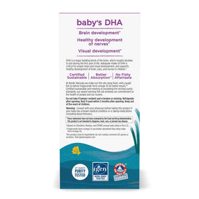 Nordic Naturals Baby’s DHA 1050 mg Omega-3 côté gauche
