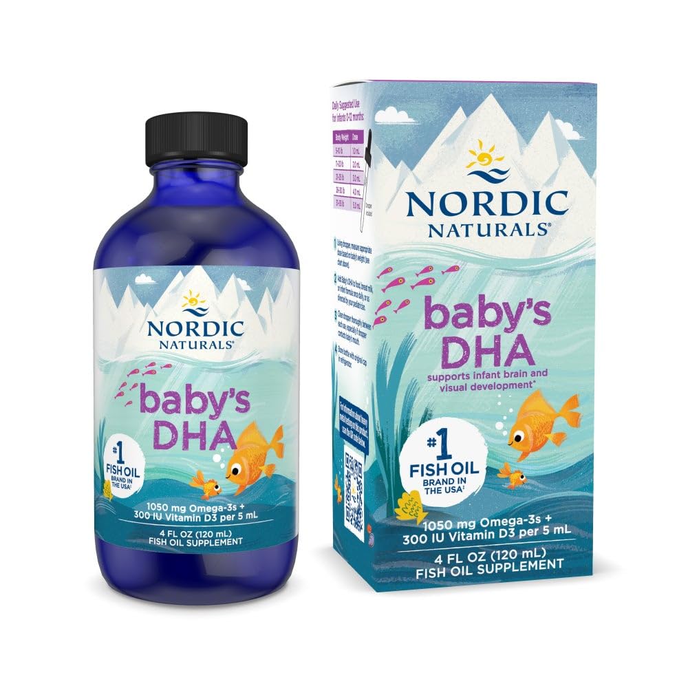 Nordic Naturals Baby’s DHA 1050 mg Omega-3 flacon avant