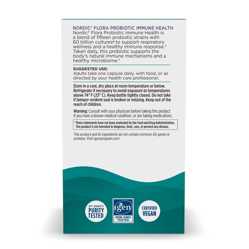 Nordic Naturals Complément Alimentaire Probiotique 30 Capsules avec capsules ouvertes