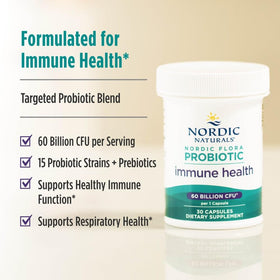Nordic Naturals Complément Alimentaire Probiotique 30 Capsules avec étiquette détaillée
