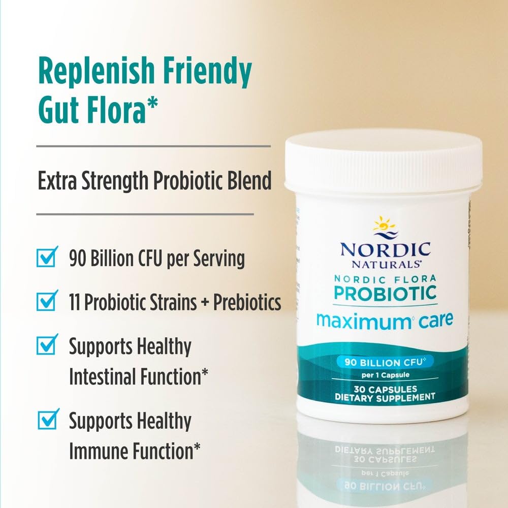 Nordic Naturals Complément Alimentaire Probiotique 30 Capsules vue de côté