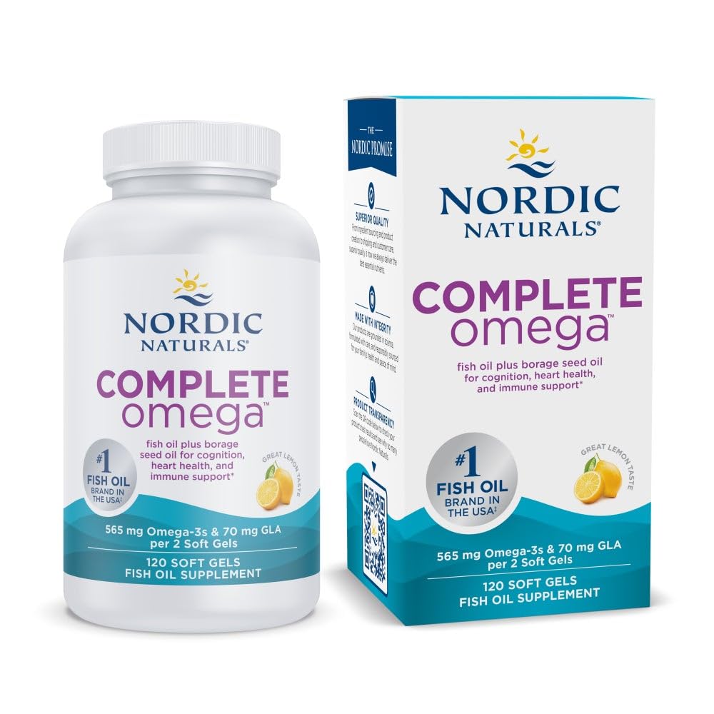 Nordic Naturals Complète Omega-3 120 gélules vue avant