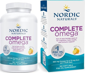 Nordic Naturals Complète Omega-3 90 gélules vue avant avec emballage