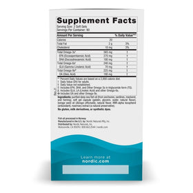 Nordic Naturals Complète Omega-3 gélules sur une table