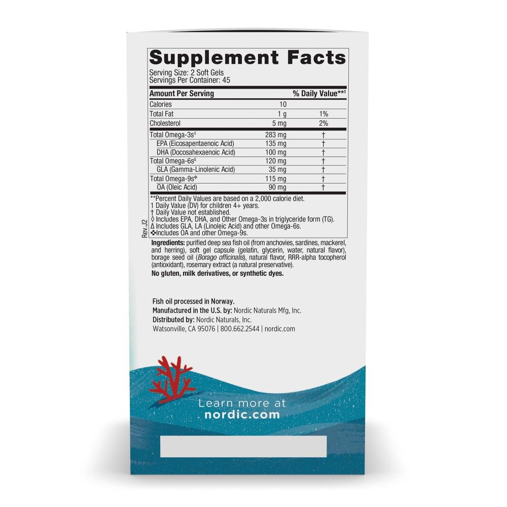 Nordic Naturals Complete Omega Jr. 90 gélules mini emballage