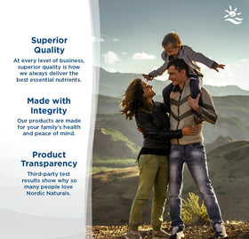Nordic Naturals Complexe de Vitamines B étiquette avec ingrédients