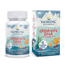 Nordic Naturals DHA Enfants gélules à mâcher fraise, vue de face