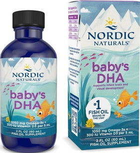 Nordic Naturals DHA pour Bébé 1050 mg Omega-3 bouteille vue avant