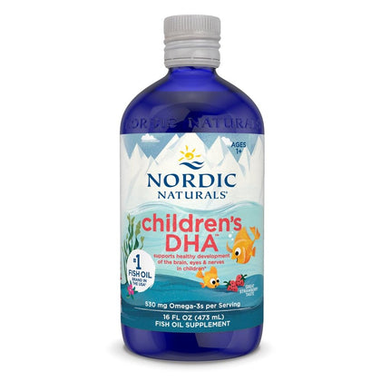 Nordic Naturals DHA pour enfants 16 oz avec étiquette fraise