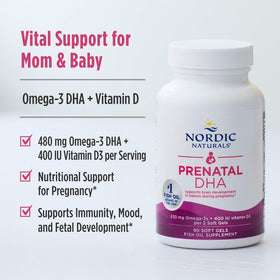 Nordic Naturals DHA Prénatal gélules avec boîte