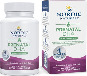 Nordic Naturals DHA Végétal Prénatal 500mg gélules avant