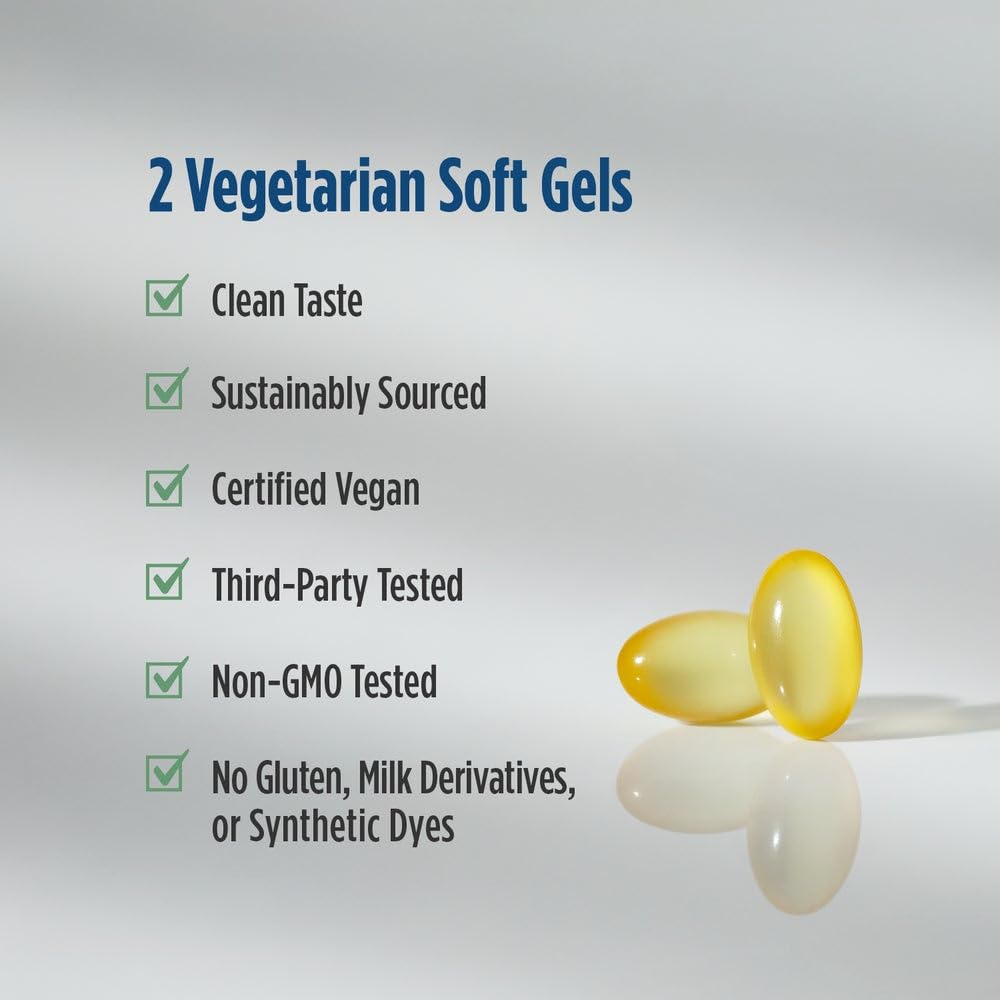 Nordic Naturals DHA Végétal Prénatal gélules à l'intérieur