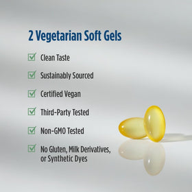 Nordic Naturals DHA Végétal Prénatal gélules à l'intérieur