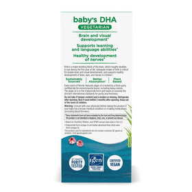 Nordic Naturals DHA Végétalien 1050 mg côté bouteille