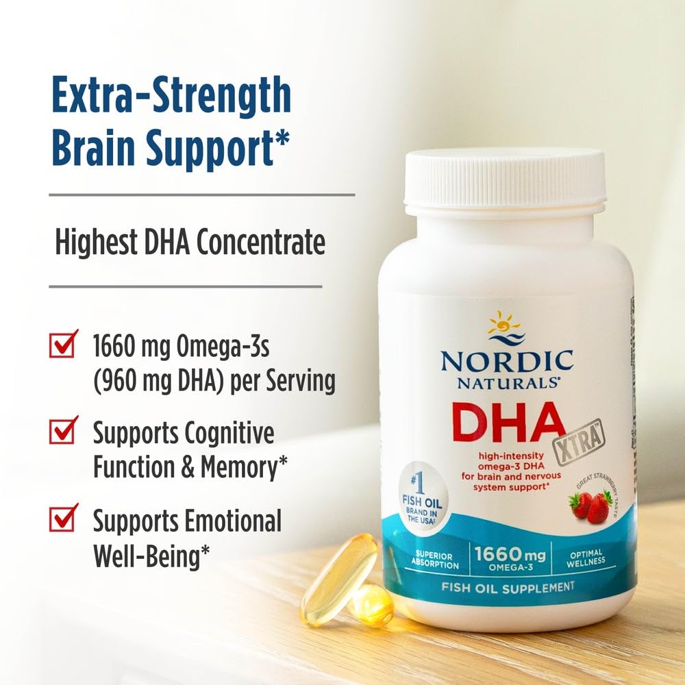Nordic Naturals DHA Xtra 60 gélules close-up