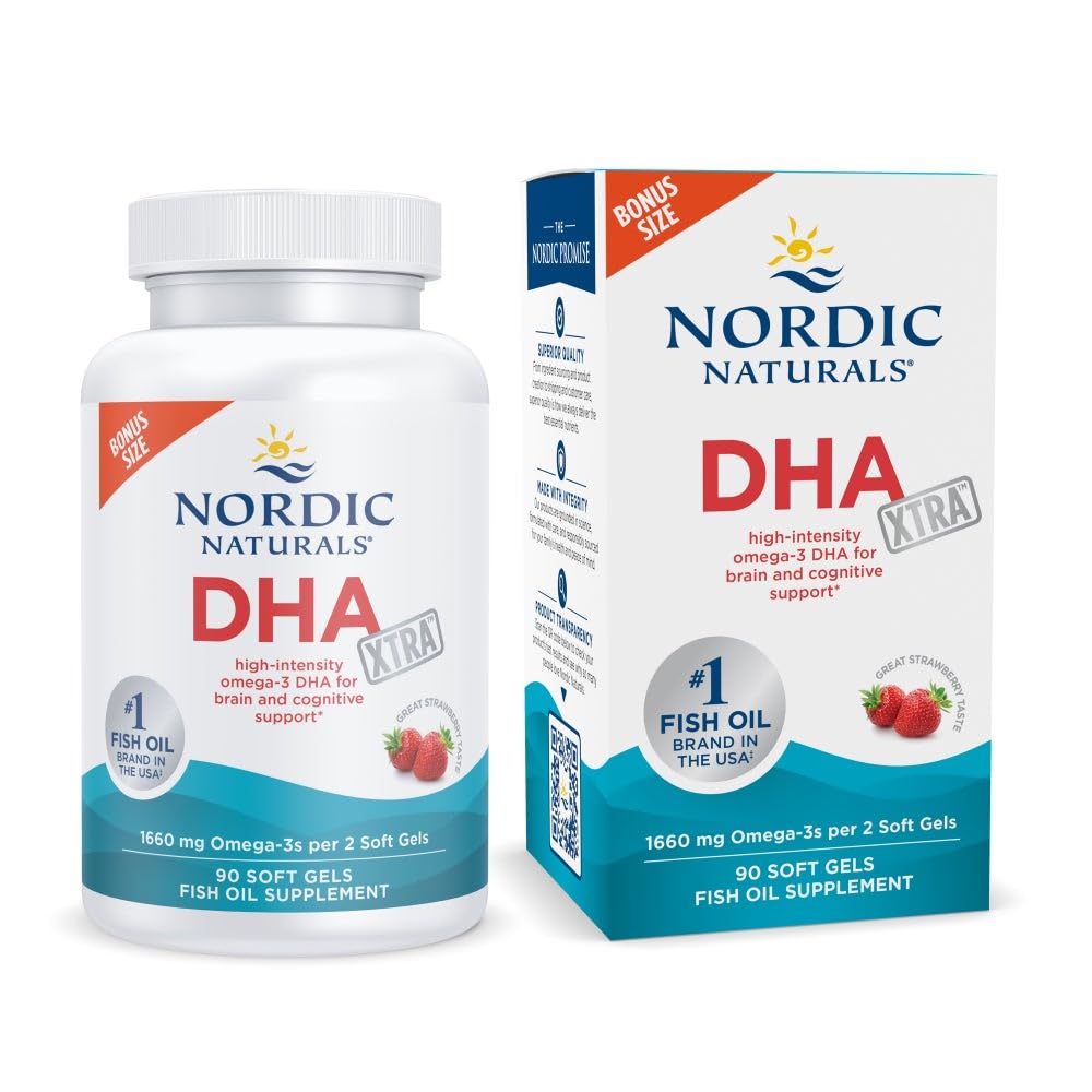 Nordic Naturals DHA Xtra complément alimentaire 1660mg Omega-3 face avant
