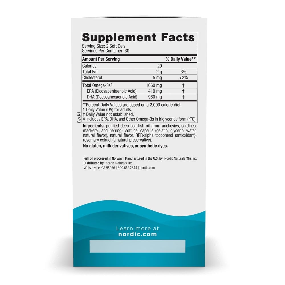 Nordic Naturals DHA Xtra packaging side view