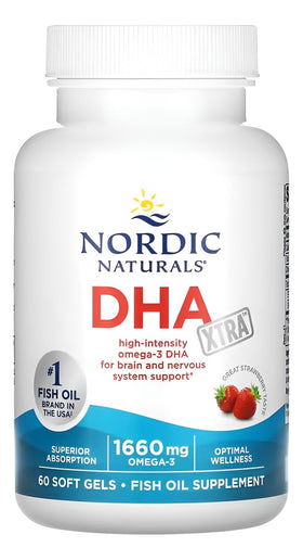Nordic Naturals DHA Xtra soft gels inside bottle