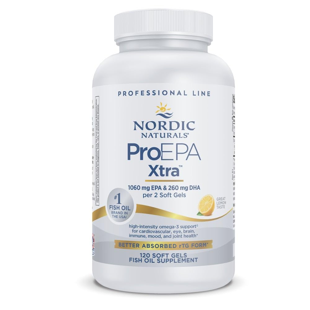 Nordic Naturals EPA Xtra 1640 mg Omega-3 Citron - vue avant de l'emballage