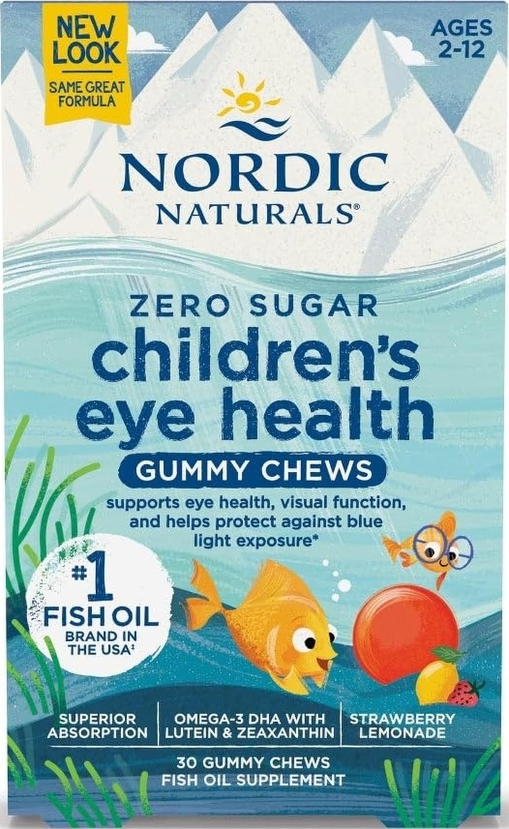 Nordic Naturals Gummies Santé Oculaire Enfants 30 unités emballage avant
