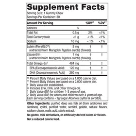 Nordic Naturals Gummies Santé Oculaire Enfants goût limonade fraise