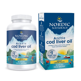 Nordic Naturals Huile de Foie de Morue Arctic Citron 180 gélules molles