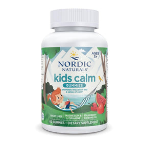 Nordic Naturals Kids Calm Gummies pot de 60 gummies à la fraise et pastèque