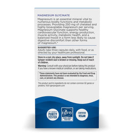 Nordic Naturals Magnésium Glycinate 250mg capsules avec étiquette