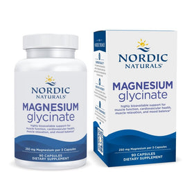 Nordic Naturals Magnésium Glycinate 250mg capsules végétariennes, vue de face