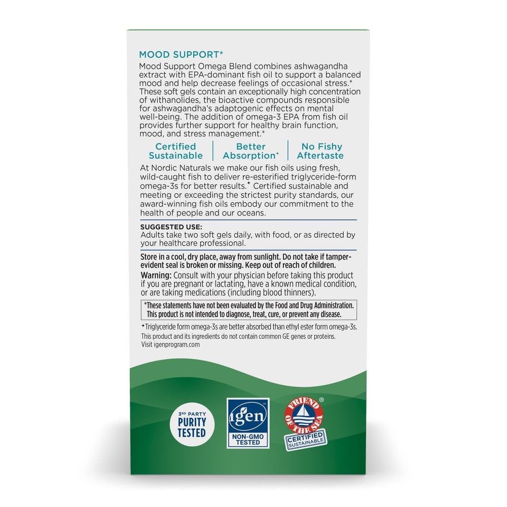 Nordic Naturals Mood Support dans une main