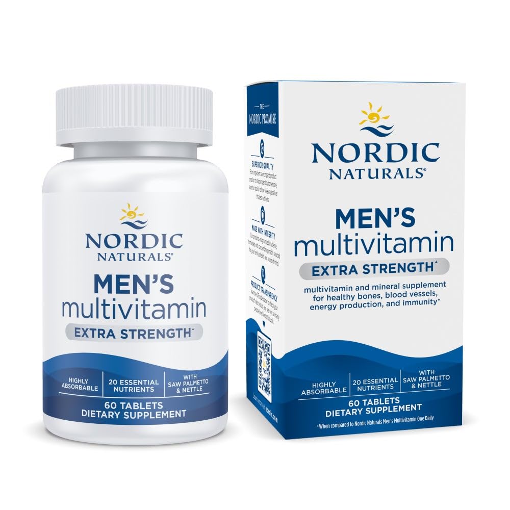 Nordic Naturals Multivitamine Extra Fort 60 comprimés, vue de face