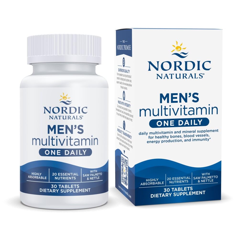 Nordic Naturals Multivitamine Homme Quotidien 30 comprimés, vue de face