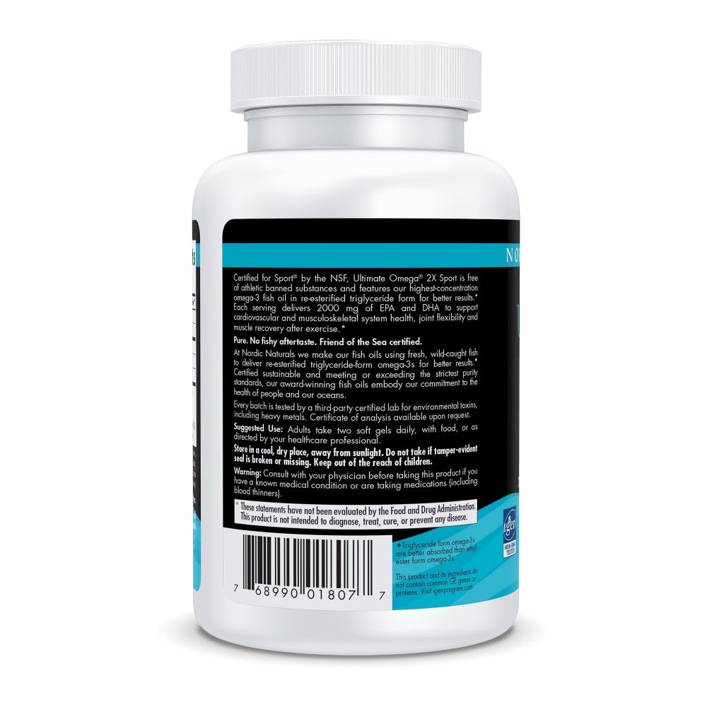 Nordic Naturals Omega 3 2150mg Citron 60 gélules - contenu