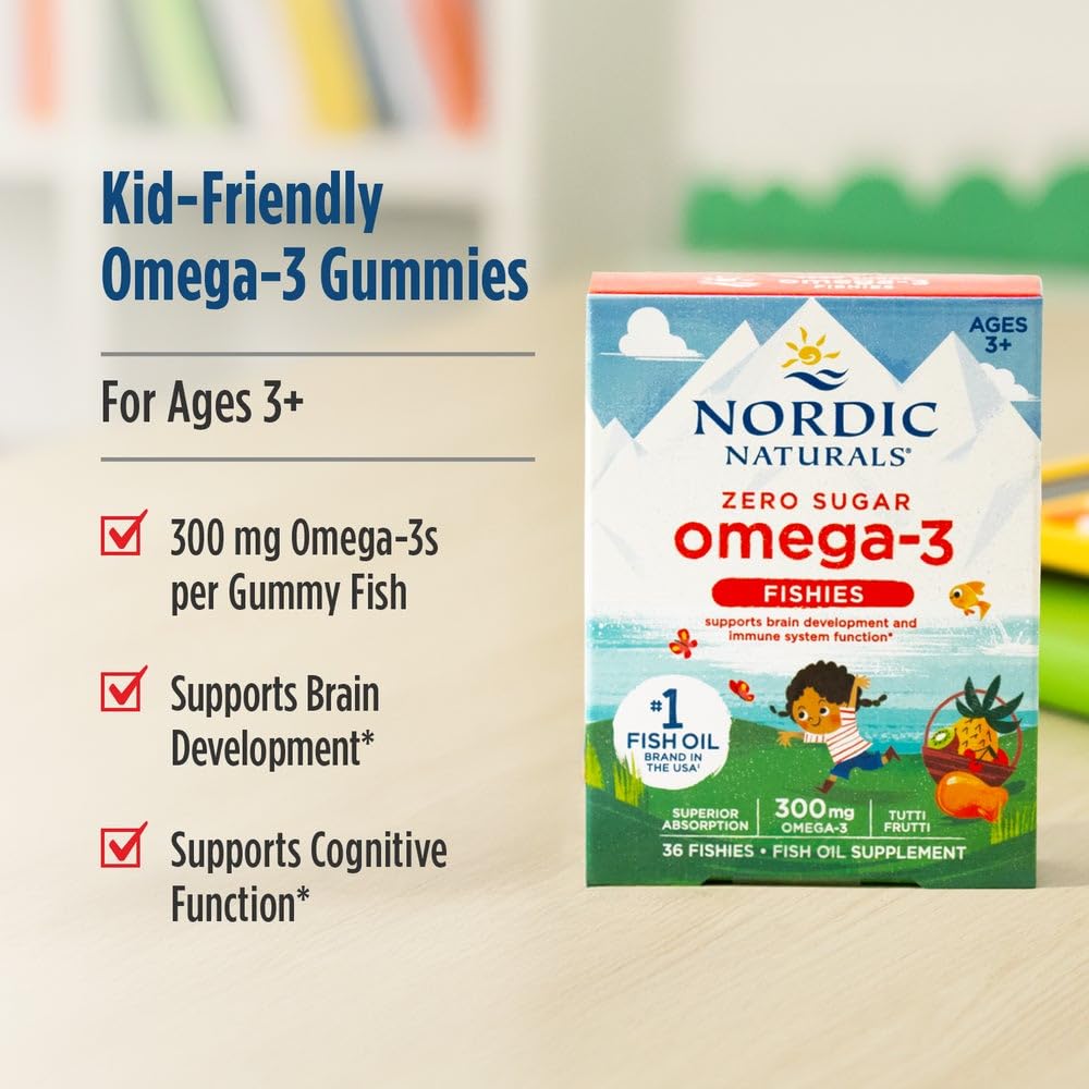 Nordic Naturals Omega-3 Gummies 300mg gélules individuelles