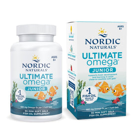 Nordic Naturals Omega-3 Junior Fraise, 90 mini gélules, emballage avant