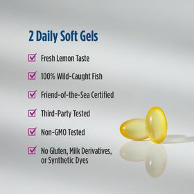 Nordic Naturals Omega-3 Postnatal capsules close-up