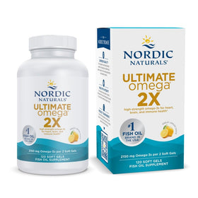 Nordic Naturals Omega 3 Ultime 2X 2150mg Huile de Poisson Citron - Flacon avant