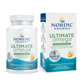Nordic Naturals Omega-3 Végétal 1210mg EPA+DHA - boîte de 60 gélules molles