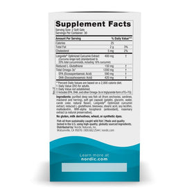 Nordic Naturals Omega Curcumin 1200mg 60 capsules side view