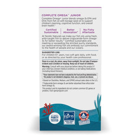 Nordic Naturals Omega Jr. Complète gélules molles citron sur table