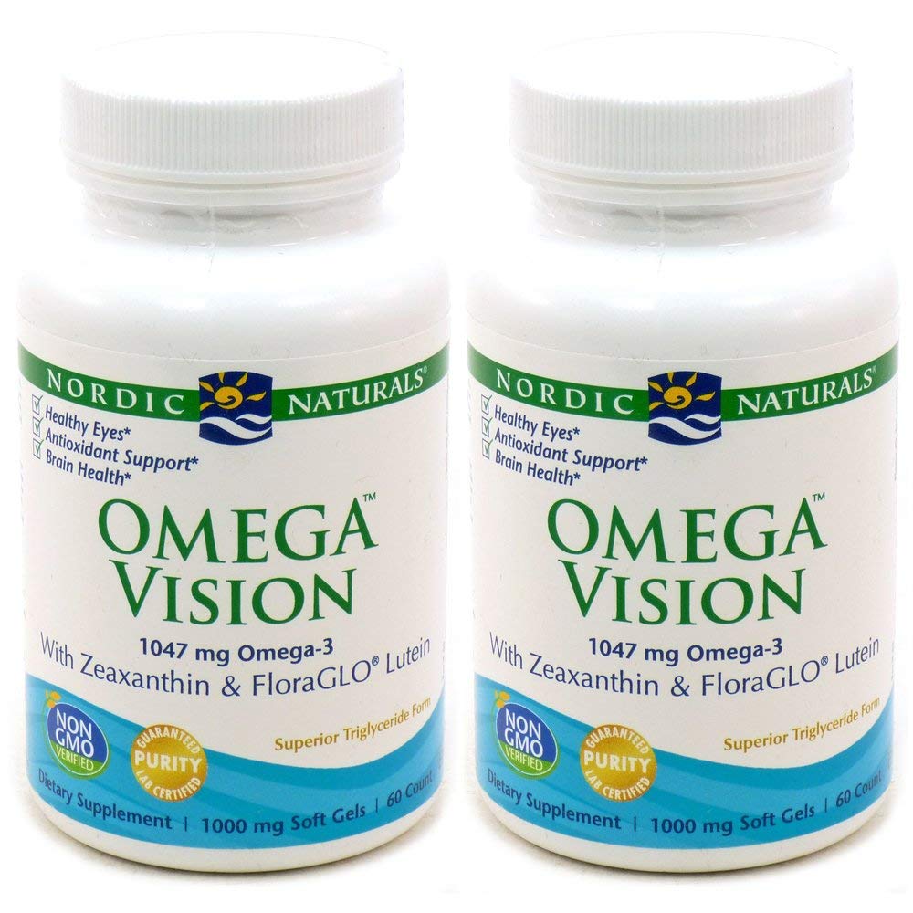 Nordic Naturals Omega Vision Pack de 2, gélules molles au citron