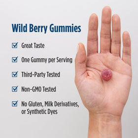 Nordic Naturals Pro Vitamin D3 Gummies on a wooden table