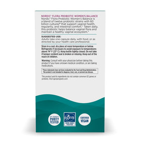 Nordic Naturals Probiotique Femmes Équilibre, étiquette du produit
