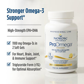 Nordic Naturals ProOmega 210 gélules souples, gélule individuelle sur fond blanc