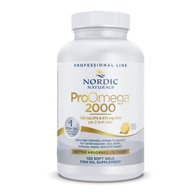 Nordic Naturals ProOmega-3 2150 mg huile de poisson 120 capsules vue avant