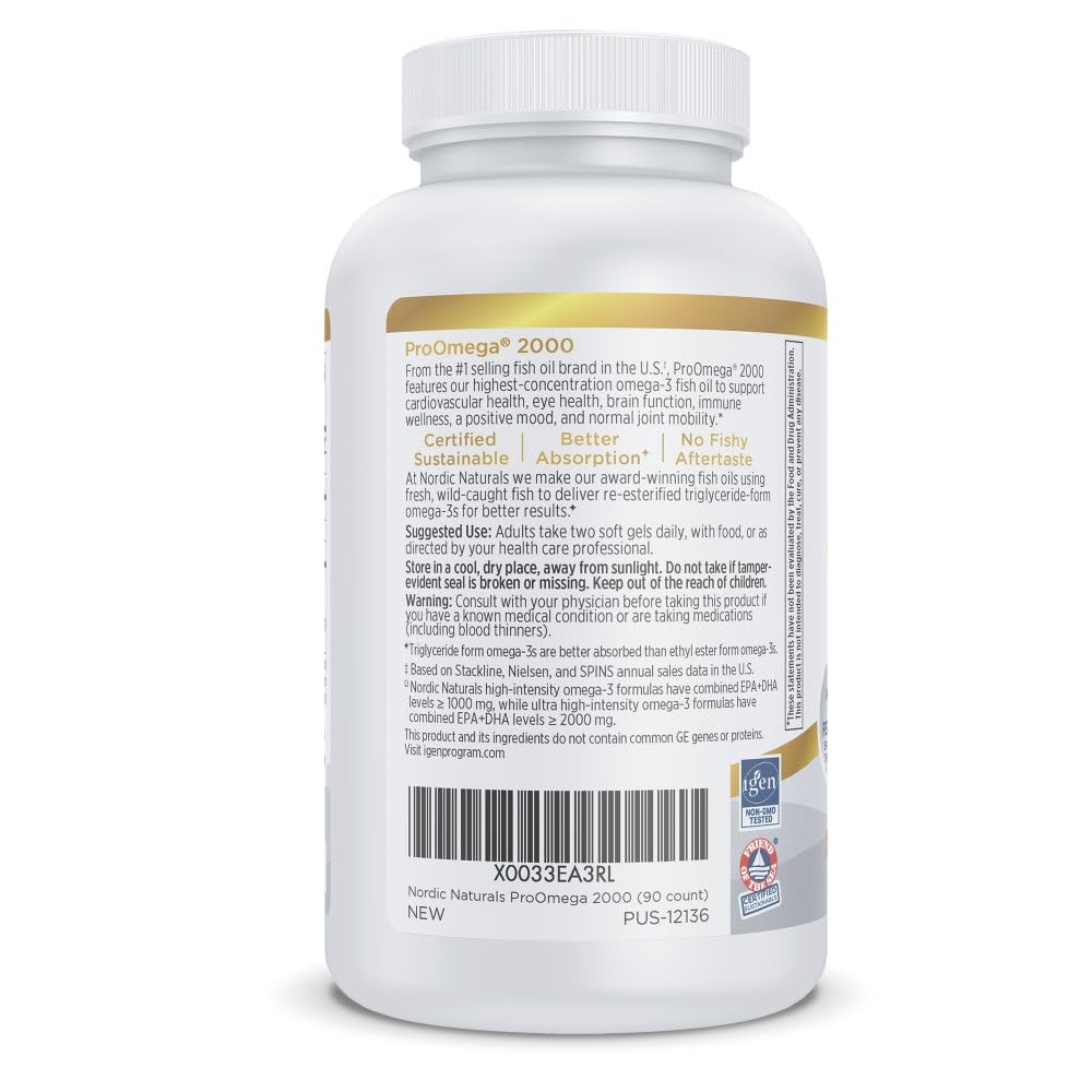 Nordic Naturals ProOmega-3 2150 mg huile de poisson citron en contexte de santé