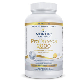 Nordic Naturals ProOmega-3 2150 mg huile de poisson citron vue de face