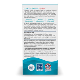 Nordic Naturals Ultimate Omega + CoQ10 120 capsules en plein air