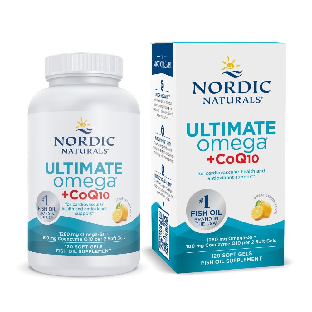 Nordic Naturals Ultimate Omega + CoQ10 120 capsules vue avant