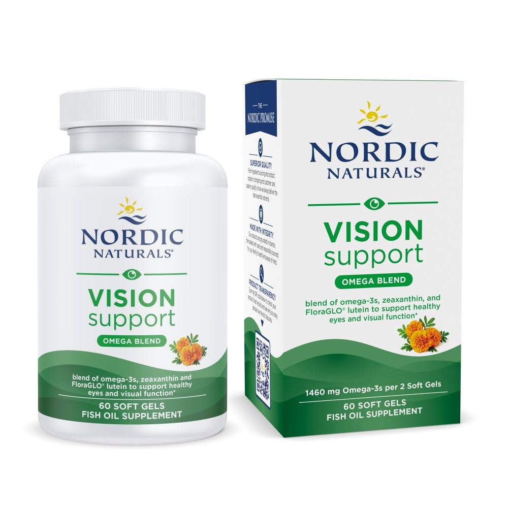 Nordic Naturals Vision Support 60 comprimés vue de face